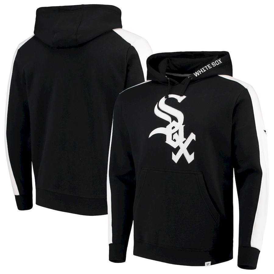 Men's Chicago White Sox Fanatics Branded Iconic Fleece Pullover Hoodie Black & White,We sell and wholesale Men's Chicago White Sox Fanatics Branded Iconic Fleece Pullover Hoodie Black & White on line form chian!